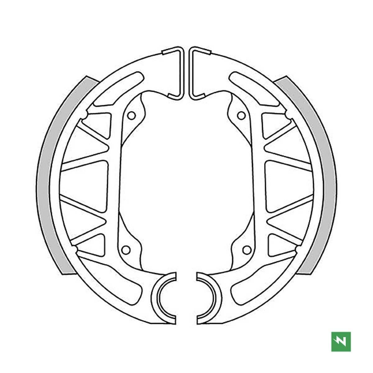 Newfren Szczęki Hamulcowe Gilera Typhon 50 96>,Piaggio Nrg 50 Sfera 50 96>