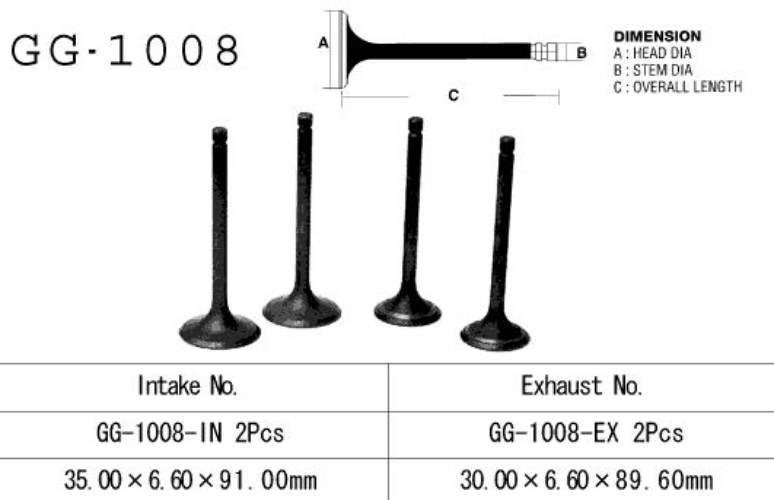 Vesrah Zawór Ssący Honda Xl 500R/S '79-'85, Ft 500 '82-'83 Pc07 2 Na Pojazd