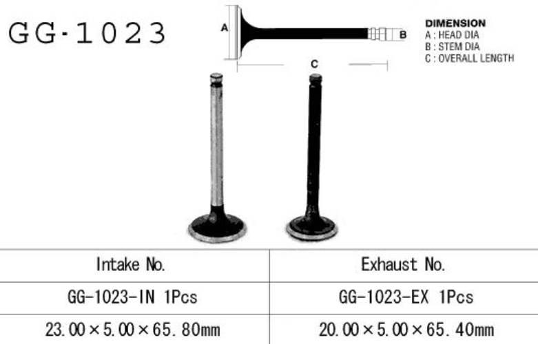 Vesrah Zawór Ssący Honda Trx 90 '93-'19, Crf 70F '04-'12, Xr 70R '97-'03 1