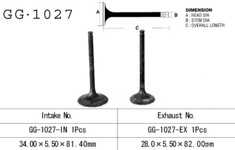 Vesrah Zawór Ssący Honda Trx 400 Fm/Fw '95-'03 1 Na Pojazd Oem: 14711-Hm7-0