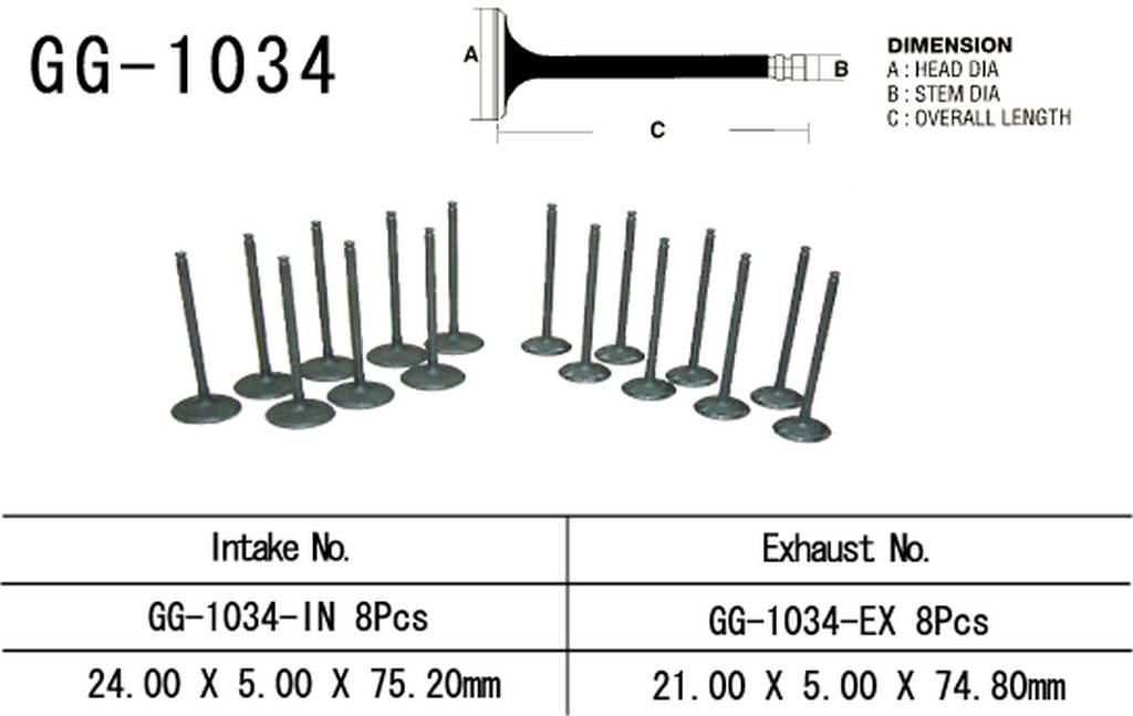 Vesrah Zawór Wydechowy Honda Cbr 600F '87-90' Oem: 14721-Mn4-0010 1Szt. Mad