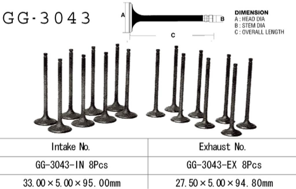 Vesrah Zawór Ssący Suzuki Gsxr 1300Hayabusa '99-07' Oem: 12911-24F00 1Szt