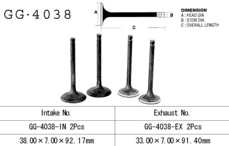 Vesrah Zawór Ssący Kawasaki Klx 650 C/R '93-'96 Oem: 12004-1112 1Szt. Made