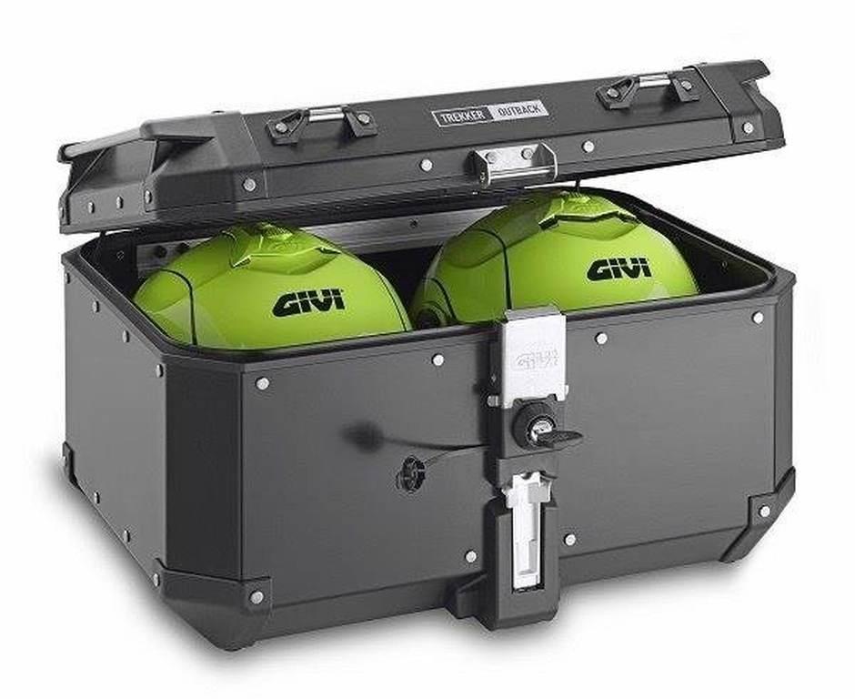 Givi Kufer Centralny Trekker Outback Alu Black Line 58Lt