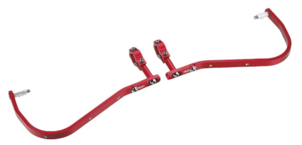 Accel Osłony Rąk Handbary Z Mocowaniem Aluminiowym Enduro 22Mm Kolor Czerwo