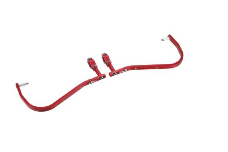 Accel Osłony Rąk Handbary Z Mocowaniem Aluminiowym Enduro 28Mm Kolor Czerwo