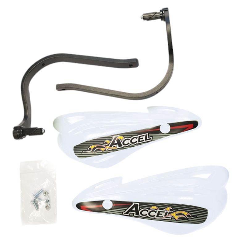 Accel Osłony Rąk Handbary Z Mocowaniem Aluminiowym Atv 22+28Mm Alu-Czarny