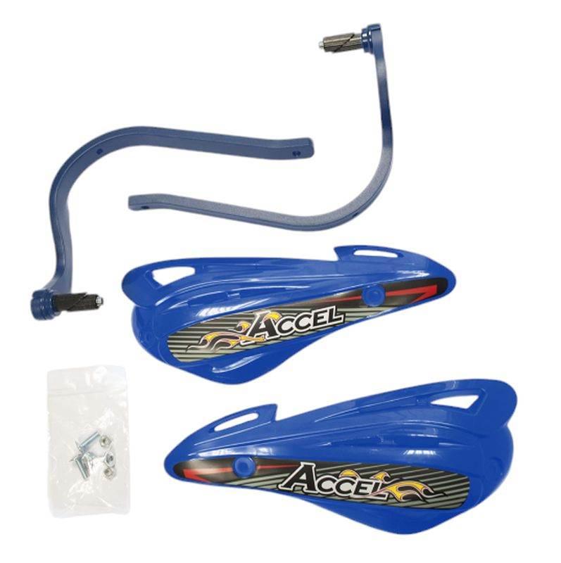 Accel Osłony Rąk Handbary Z Mocowaniem Aluminiowym Atv 22+28Mm Alu-Niebiesk
