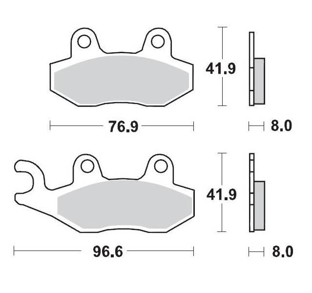 Moto-Master Klocki Hamulcowe Kh135 Kh214 Sinter Metal Racing: 12 Sinterpro