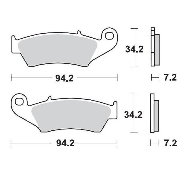 Moto-Master Klocki Hamulcowe Kh185 Kh389 Nitro Racing Sinter Metal Soft: 22