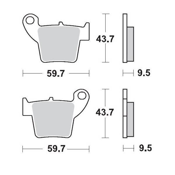 Moto-Master Klocki Hamulcowe Kh346 Sinter Metal Racing: 12 Sinterpro Series