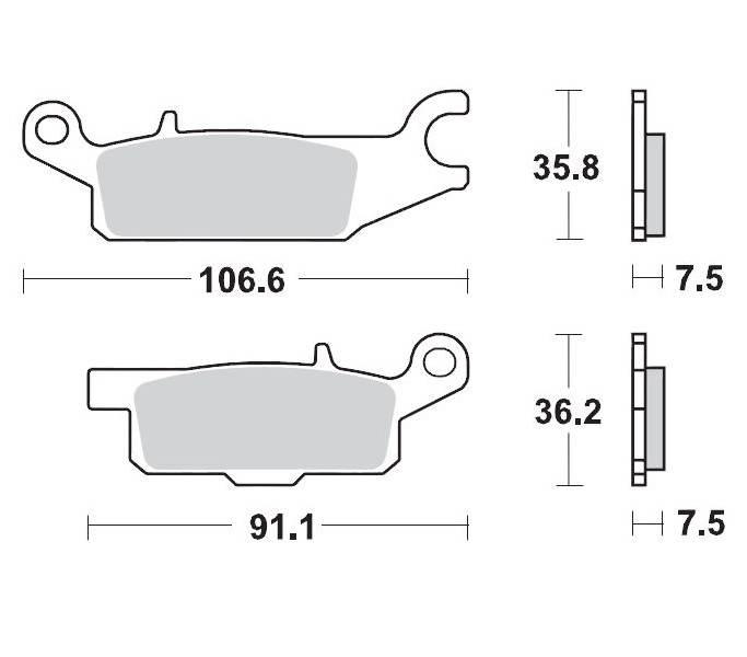 Moto-Master Klocki Hamulcowe Kh443 Sinter Metal Oem: 11 Sinterpro Racing Ya