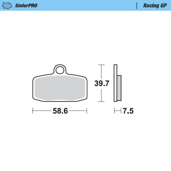 Moto-Master Klocki Hamulcowe Kh612 Sinter Metal Racing: 12 Sinterpro Series
