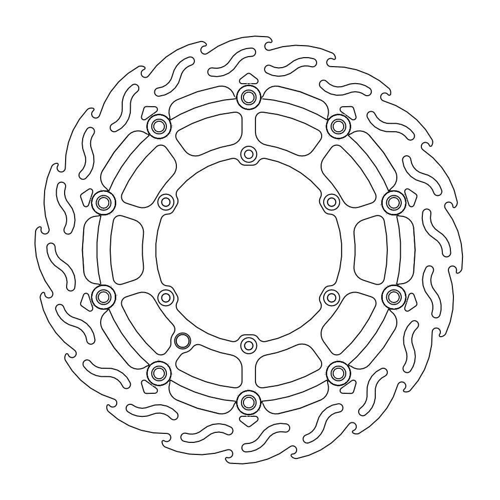 Moto-Master Tarcza Hamulcowa Pływająca Flame Przód Supermoto 320Mm Ktm/Husq