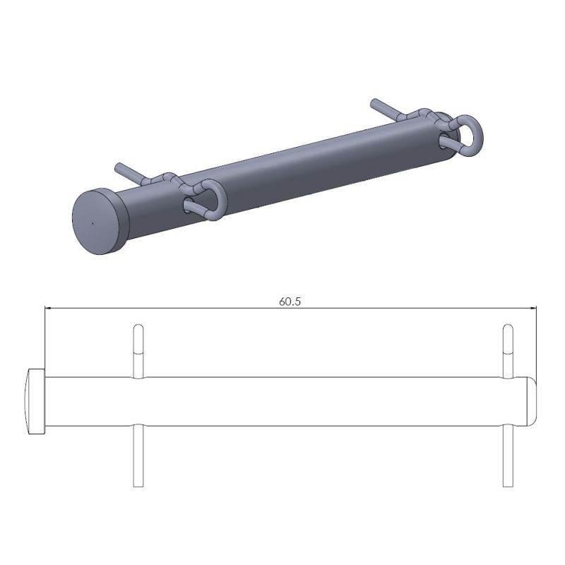 Moto-Master Trzpień Wieszak Klocków Hamulcowych Tył Ktm 125/530 '09-'19, Hu