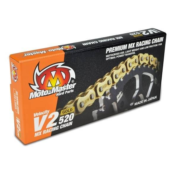 Moto-Master Łańcuch Napędowy V2-520G Mx Racing Gold Chain Regular Kolor Zło