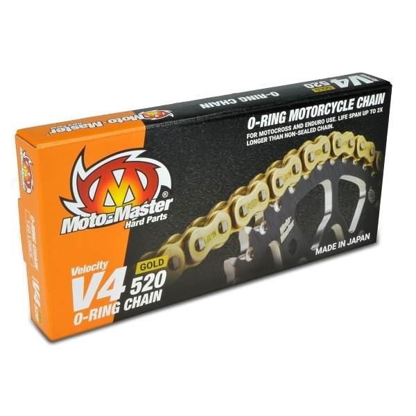 Moto-Master Łańcuch Napędowy V4-520G O-Ring Gold Chain Łańcuch Napędowy Kol