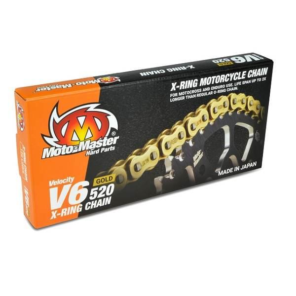 Moto-Master Łańcuch Napędowy V6-520G X-Ring Gold Chain Łańcuch Napędowy Kol