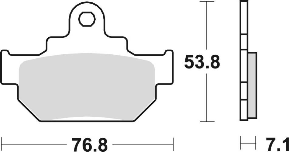 Trw Zf Klocki Hamulcowe Kh106 Organic Suzuki Gz 125 98-04, Vl 125 00-08, Ls