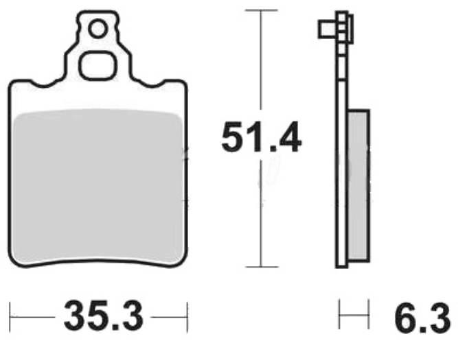 Trw Zf Klocki Hamulcowe Kh60 Kh337 Organic Aprilia Rs 50 95-10, Rx 50 91-03