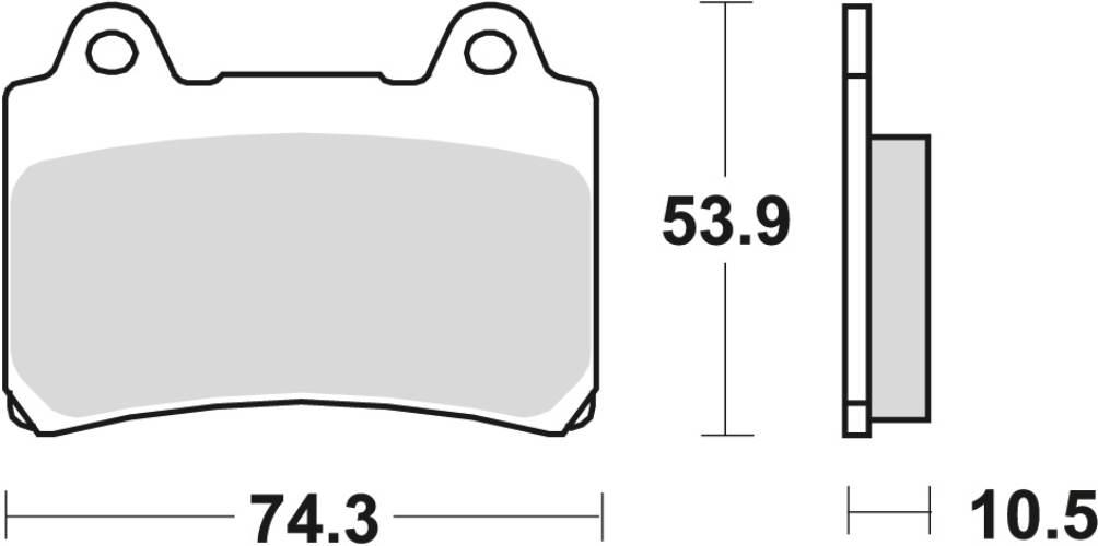 Trw Zf Klocki Hamulcowe Kh123 Organic Yamaha Srx 600 88-95, Fz 750 89-94, X