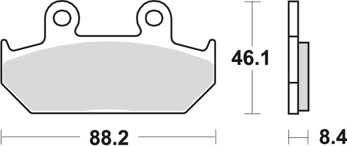 Trw Zf Klocki Hamulcowe Kh124 Kh412 Sinter Street Honda Vt 600 Shadow '88