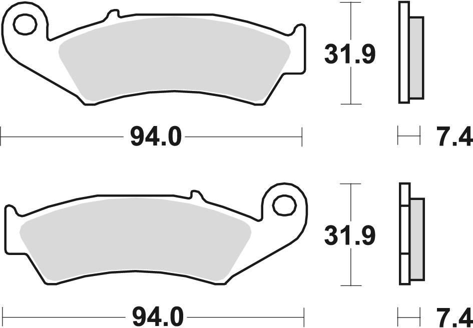 Trw Zf Klocki Hamulcowe Kh125 Spiek Metaliczny Sinter Offroad Honda Cr 125