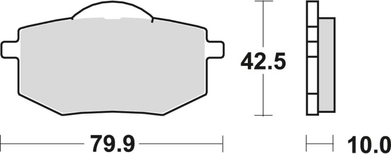 Trw Zf Klocki Hamulcowe Kh136 Organic Yamaha Xv 535 Virago 88-94, Przód