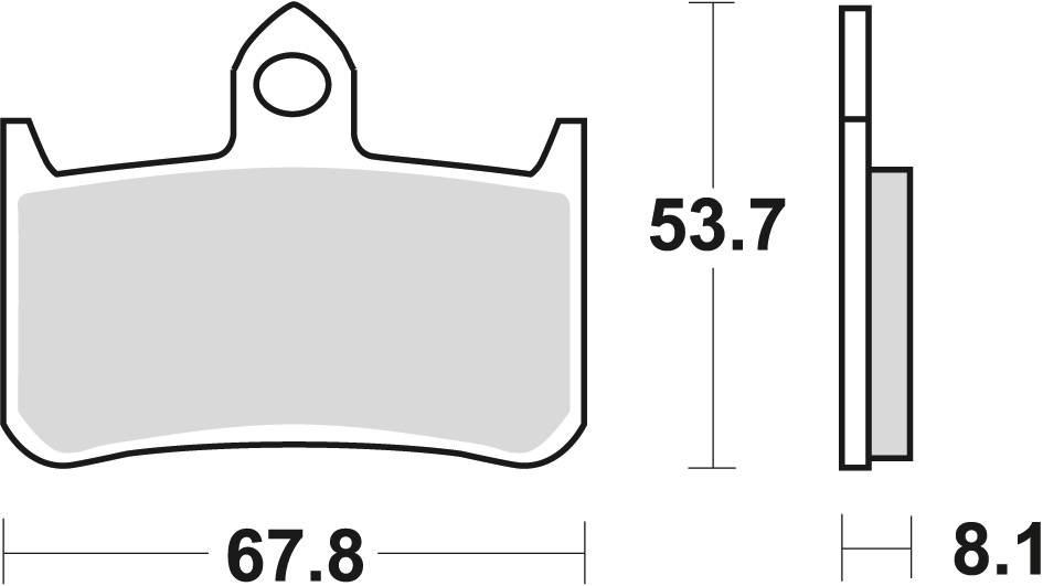 Trw Zf Klocki Hamulcowe Kh187 Organic Honda Rvf 750 94-97, Cb 900 Hornet 02