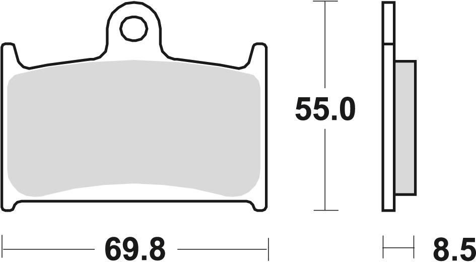 Trw Zf Klocki Hamulcowe Kh145 Kh236 Sinter Street Suzuki Gsxr 750 88-93, Gs