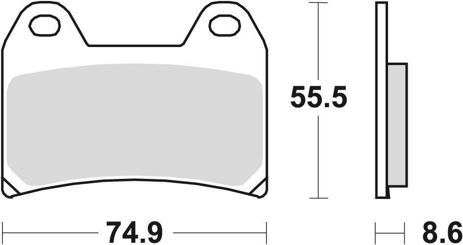 Trw Zf Klocki Hamulcowe Kh244 Organic Aprilia Pegaso 650 05-10, Bmw F 800 G