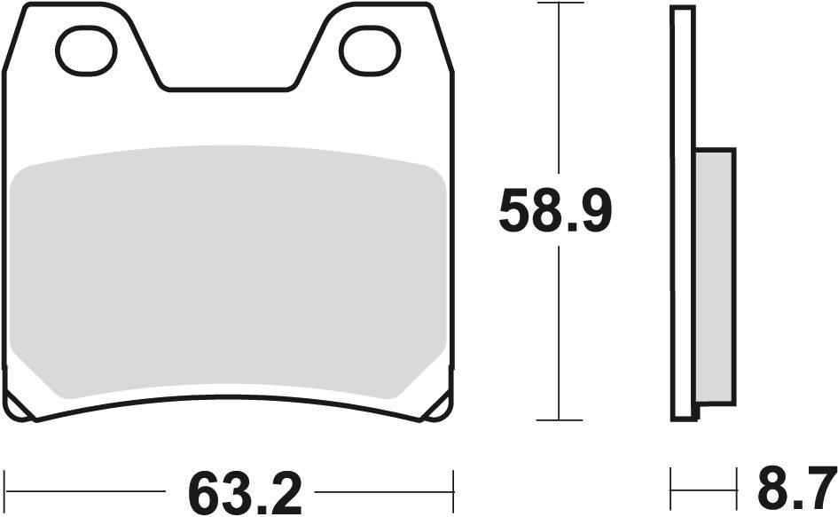Trw Zf Klocki Hamulcowe Kh348 Organic Yamaha Fzs 1000 Fazer 01-05, Xjr 1300