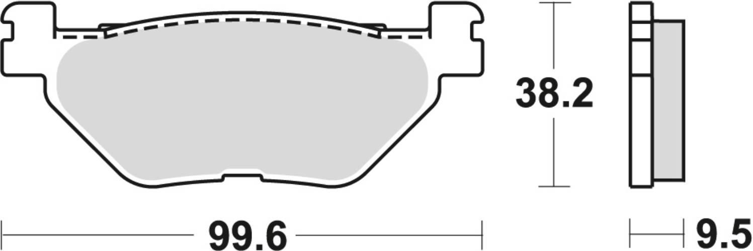 Trw Zf Klocki Hamulcowe Kh319/2 Sinter Street Yamaha Tdm 900 02-14, Xv 950