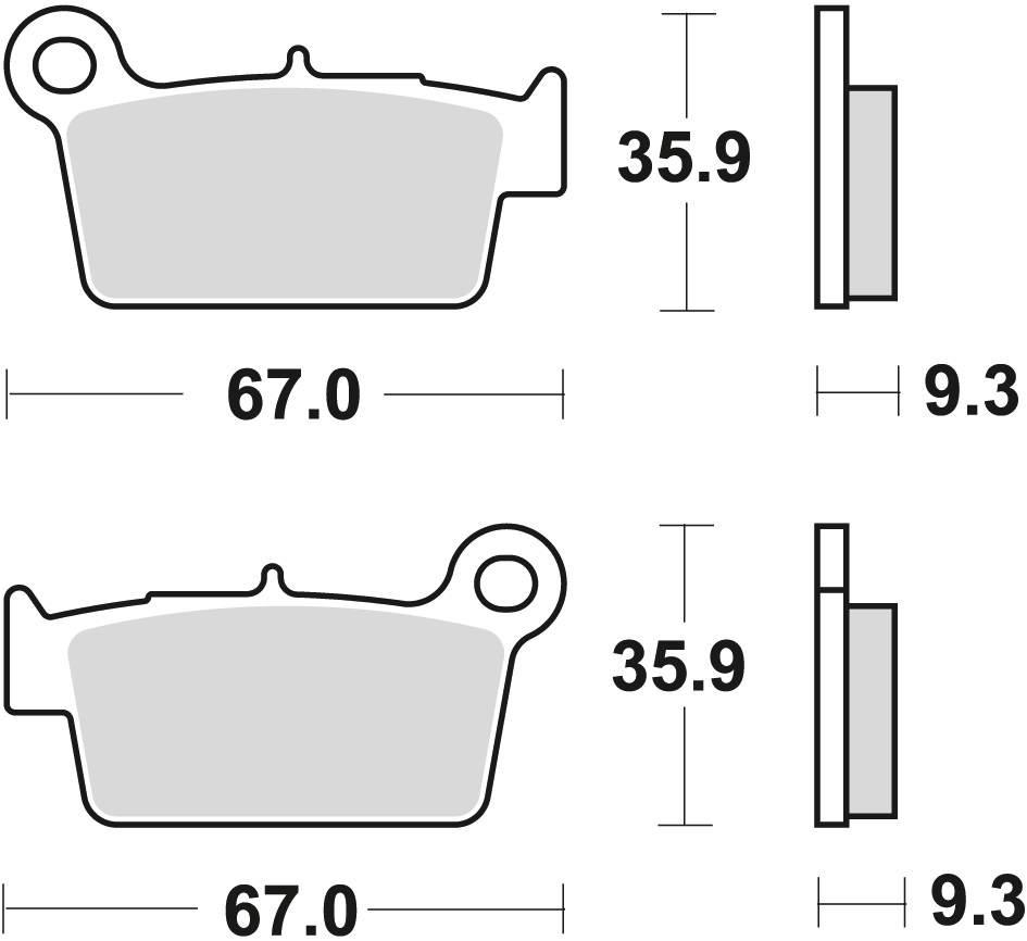 Trw Zf Klocki Hamulcowe Kh367 Sinter Offroad Wyczynowe Kawasaki Kxf 250 04-