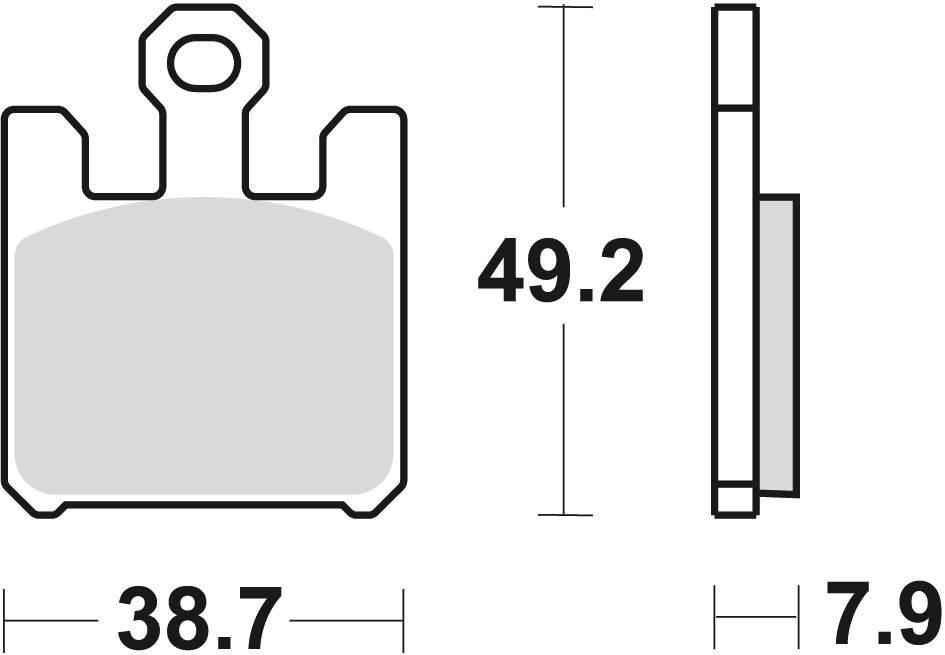 Trw Zf Klocki Hamulcowe Kh369 Sinter Street Kawasaki Zx6Rr 03-06, Zx6R 636