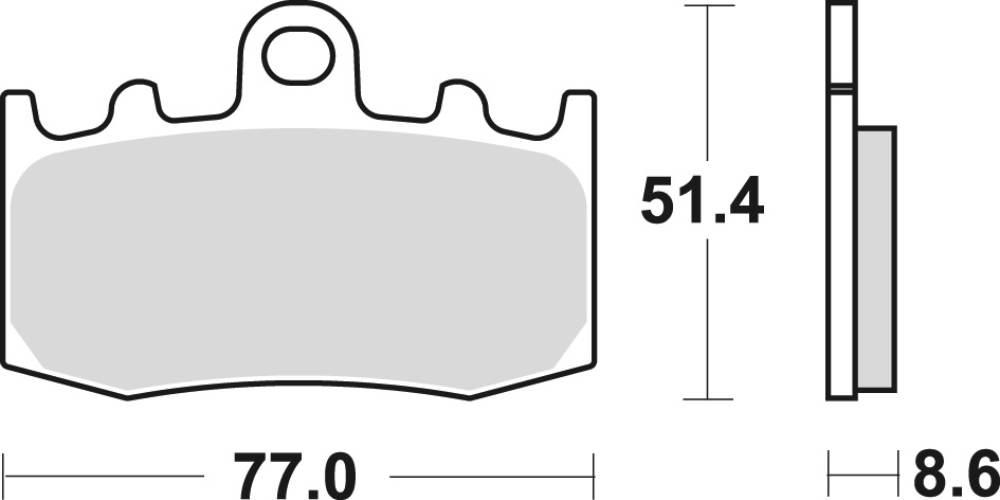 Trw Zf Klocki Hamulcowe Kh335 Sinter Street Bmw R 1100 S 01-05, R 1150 Gs A