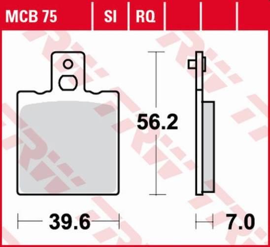 Trw Zf Klocki Hamulcowe Kh47 Organic Aprilia Af-1 Et 50 87-90, Af-1 125 88-
