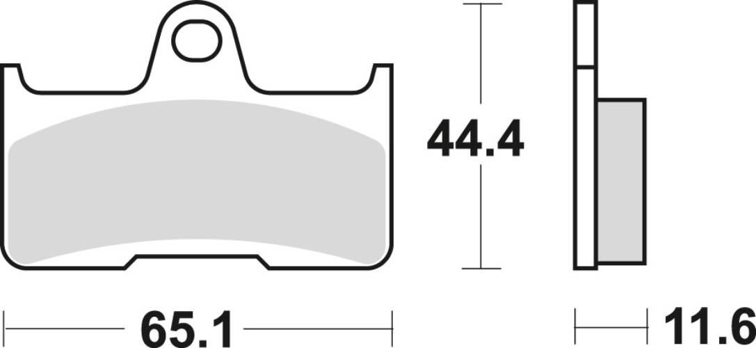 Trw Zf Klocki Hamulcowe Kh344 Sinter Offroad Yamaha Yfm 660 02-08, Tył