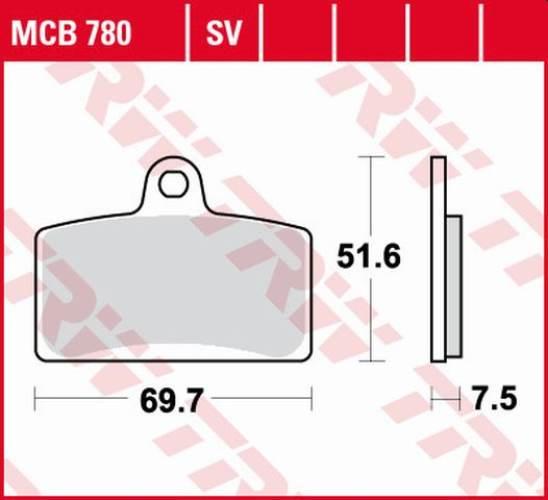 Trw Zf Klocki Hamulcowe Kh399 Organic Aprilia Rs4 50 11-, Rs4 125 11-, Tuon