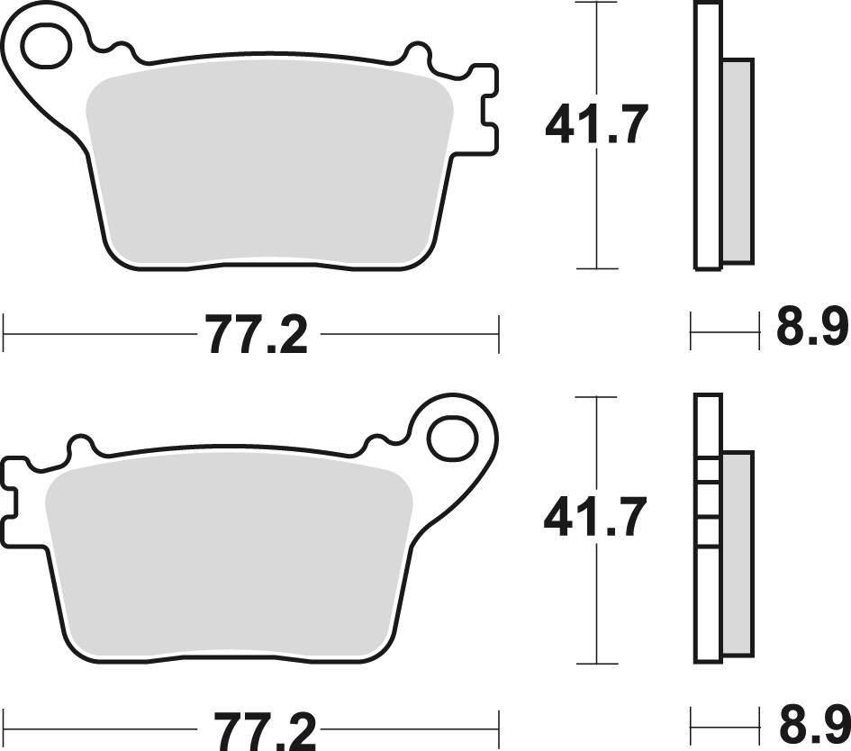 Trw Zf Klocki Hamulcowe Kh436 Sinter Cb 600 Hornet 07-15, Cbr 600 Rr 07-16