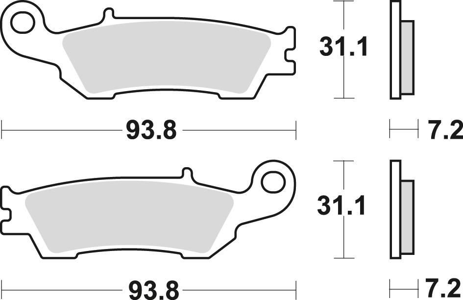 Trw Zf Klocki Hamulcowe Kh450 Sinter Offroad Yamaha Yz 125 08-, Wr 250 15-