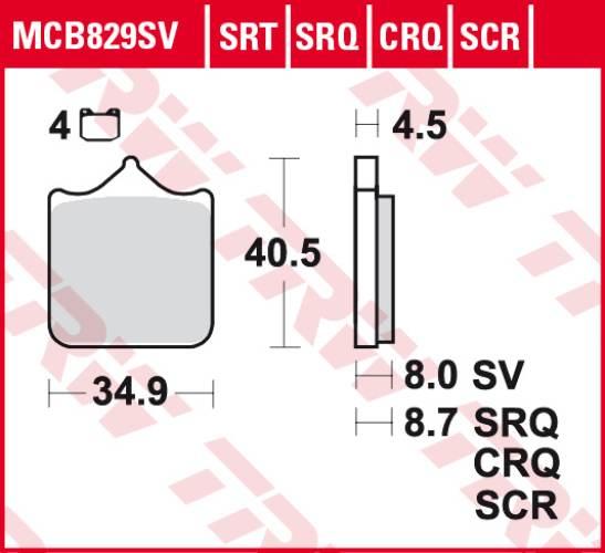 Trw Zf Klocki Hamulcowe Kh499/4 Sinter Street Bmw S 1000 Rr 09-, Przód