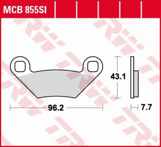 Trw Zf Klocki Hamulcowe Kh475 Sinter Offroad Polaris Sportsman 500 08-, Spo
