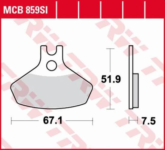 Trw Zf Klocki Hamulcowe Kh468 Sinter Offroad Can-Am Ds. 450 08-15, Przód