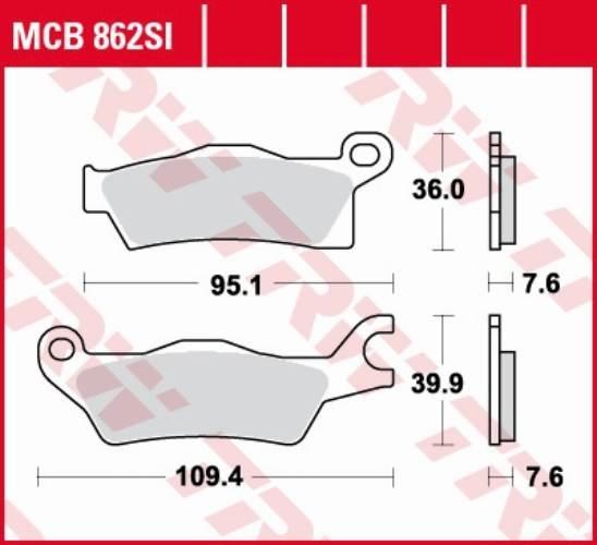 Trw Zf Klocki Hamulcowe Kh618 Spiek Metaliczny Sinter Offroad Can-Am Outlan