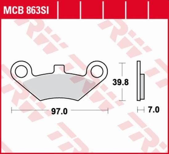 Trw Zf Klocki Hamulcowe Kh453 Sinter Offroad Quadzilla 500 06-, Przód, Cf M