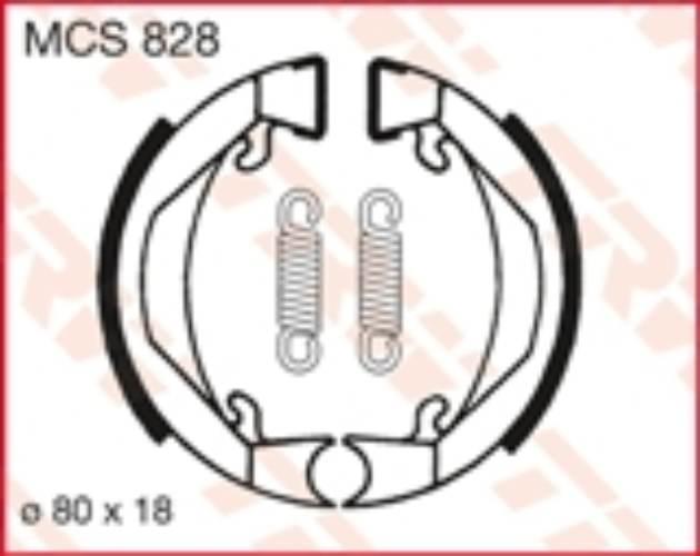 Trw Zf Szczęki Hamulcowe 80X18Mm H322 Ktm Sx 50 Mini 00-07, Sx 50 Pro Junio