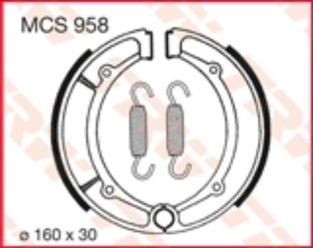 Trw Zf Szczęki Hamulcowe Yamaha Yfm 350 400 600 Tył 160X30Mm Y516