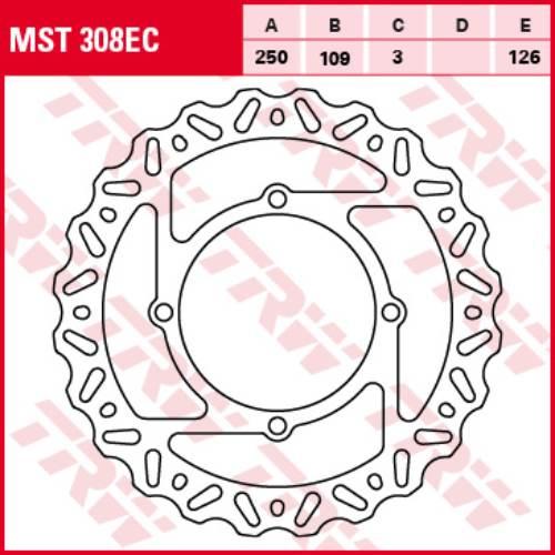 Trw Zf Tarcza Hamulcowa Przód Kawasaki Kx 250 06-14, Kx Klx 450 04-14 - zdjęcie 2