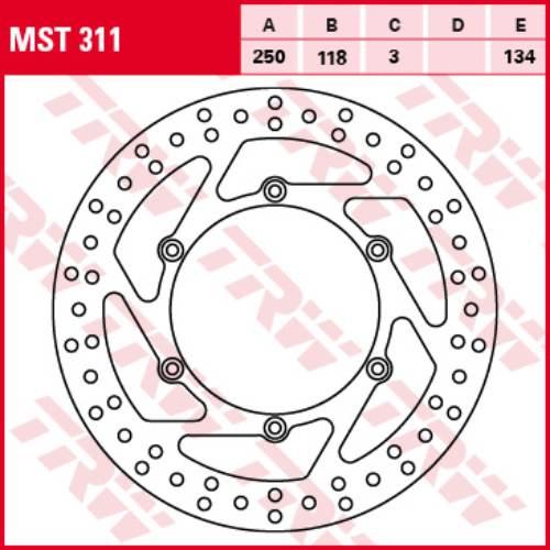 Trw Zf Tarcza Hamulcowa Przód Suzuki Rm 125 250 89-12, Dr 250 95-07, Drz 40